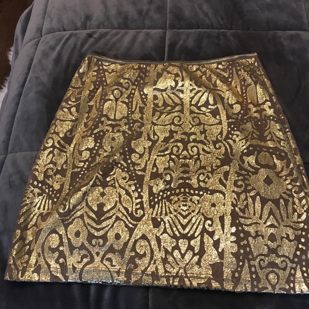 Gold Miniskirt
